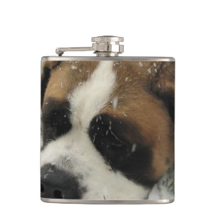 St Bernard Dog Hip Flask