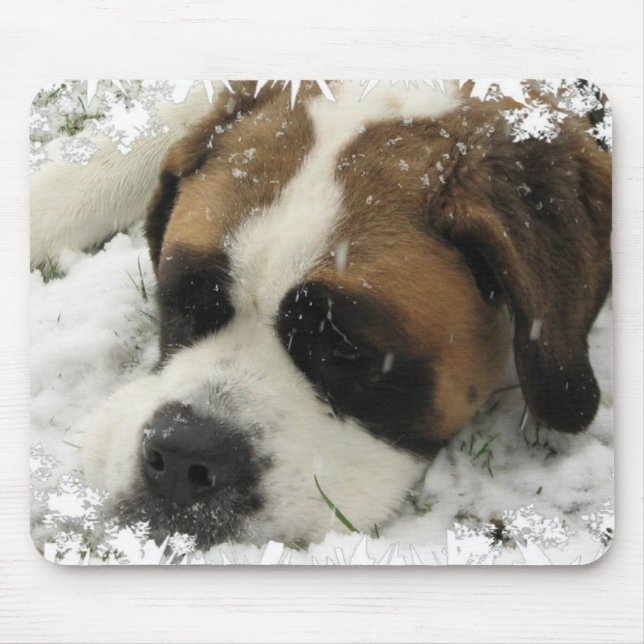 St Bernard Dog Mouse Pad (Front)