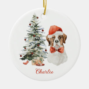 St. Bernard Dog Personalised Christmas Ornament