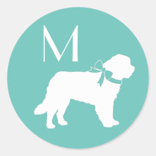 St. Bernard Dog Puppy Classic Round Sticker