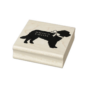 St. Bernard Dog Puppy Rubber Stamp