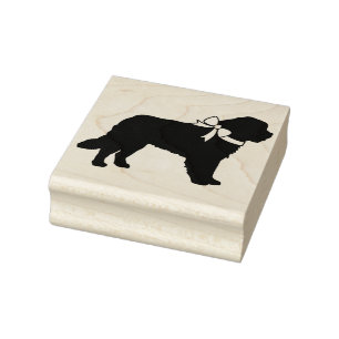 St. Bernard Dog Puppy Rubber Stamp
