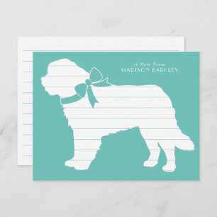 St. Bernard Dog Puppy Thank You Card