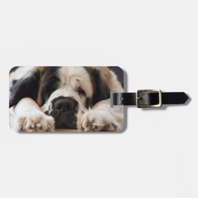 St Bernard dog tag (Front Horizontal)