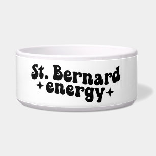 St. Bernard Energy Ceramic Dog Bowl
