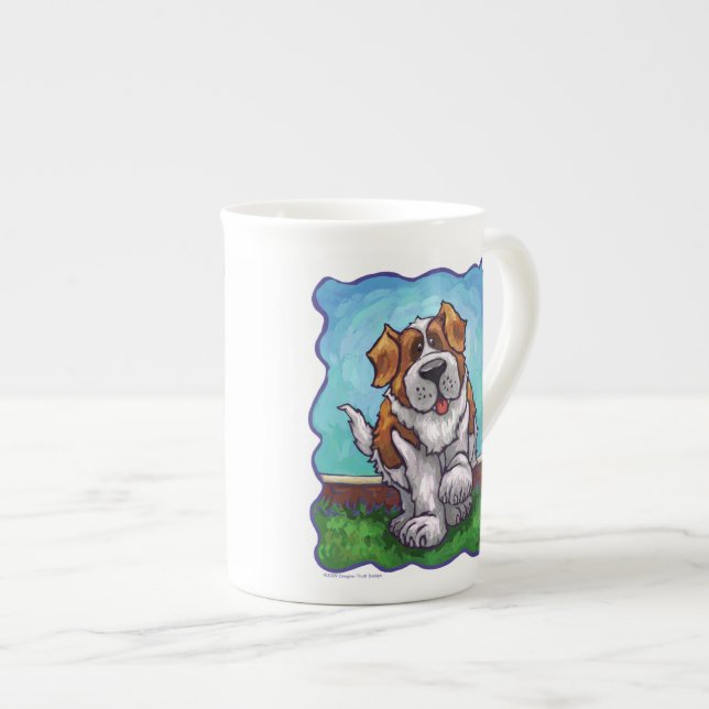 St. Bernard Gifts & Accessories Bone China Mug (Front Right)