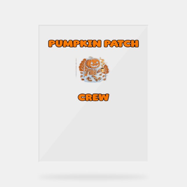 St. Bernard Halloween Thanksgiving Christmas Class Acrylic Sign (Front)