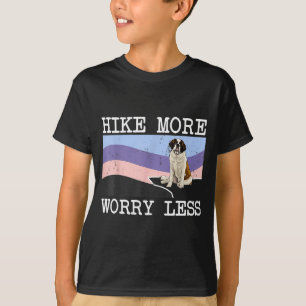 St bernard hike more worry less graphic hiking T-Shirt