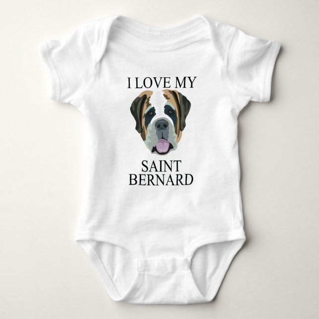 ST BERNARD Love! Baby Bodysuit (Front)