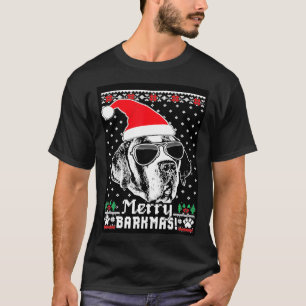 St Bernard Merry Barkmas Christmas T-Shirt