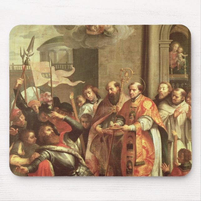 St. Bernard of Clairvaux  and William X  Duke Mouse Mat (Front)