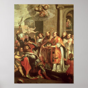 St. Bernard of Clairvaux  and William X  Duke Poster