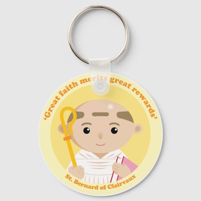 St. Bernard of Clairvaux Key Ring (Front)