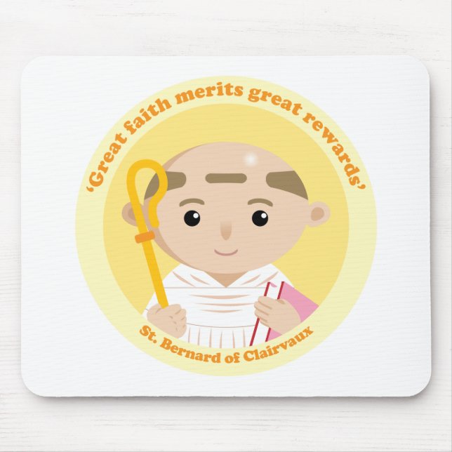 St. Bernard of Clairvaux Mouse Mat (Front)