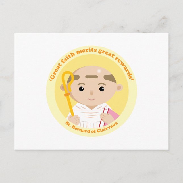 St. Bernard of Clairvaux Postcard (Front)