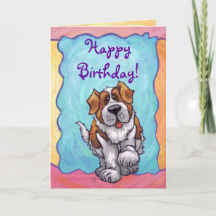 St. Bernard Party Centre Card