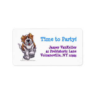 St. Bernard Party Centre Label
