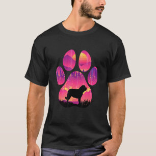 St Bernard Paw Mum Dad Dog Women Men T-Shirt