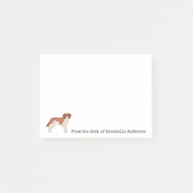 St. Bernard Personalise Post-it Notes (Front)