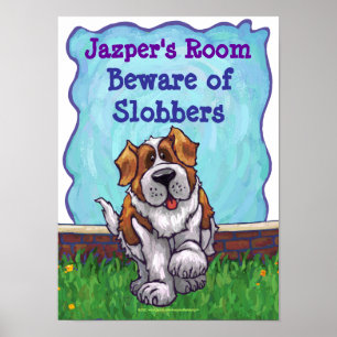 St. Bernard Personalised Room Poster