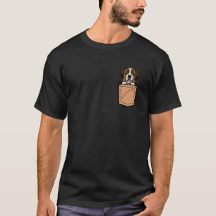 St. Bernard Pocket Dog T-Shirt