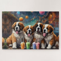 St Bernard Puppies and Milkshakes
