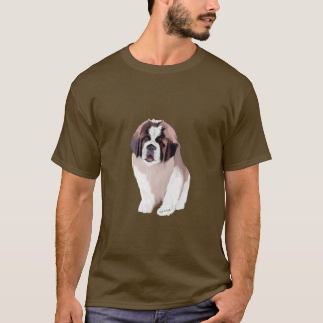 St. Bernard Puppy T-Shirt (Front)