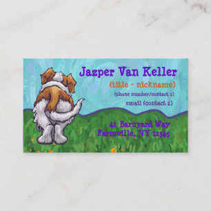 St. Bernard Stationery Business Card
