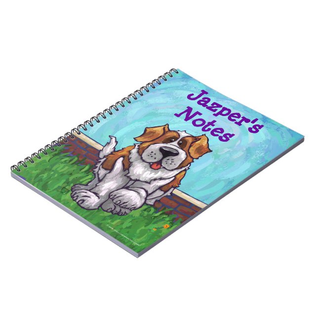 St. Bernard Stationery Notebook (Left Side)