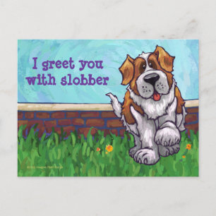 St. Bernard Stationery Postcard