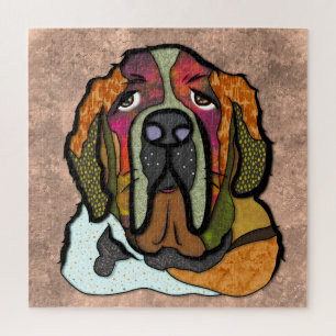 St Bernard ugly face Jigsaw Puzzle