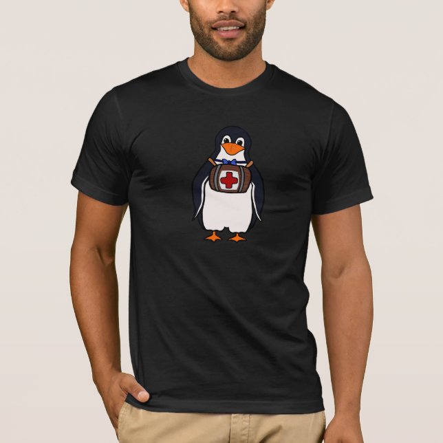 St Bernard's Penguin Mens T-Shirt (Front)