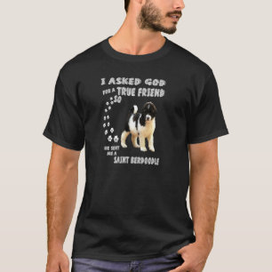 St Berpoo Dog Mum Dad Quote Costume Cute Saint Ber T-Shirt