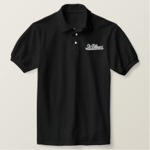St Blues embroidered polo - Black