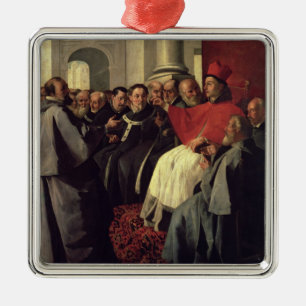 St. Bonaventure (1221-74) at the Council of Lyons Metal Tree Decoration