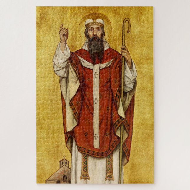 St. Boniface of Mainz - Patron of Educators Jigsaw Puzzle (Vertical)