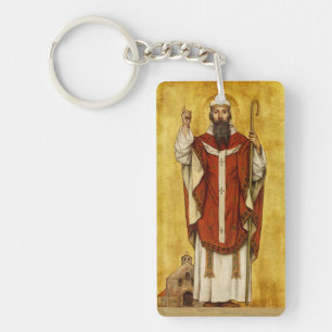 St. Boniface of Mainz - Patron of Educators Key Ring