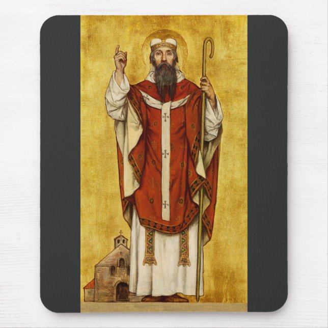 St. Boniface of Mainz - Patron of Educators Mouse Mat (Front)