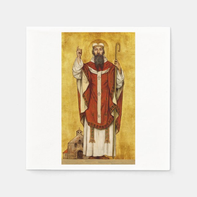 St. Boniface of Mainz - Patron of Educators Napkin (Front)