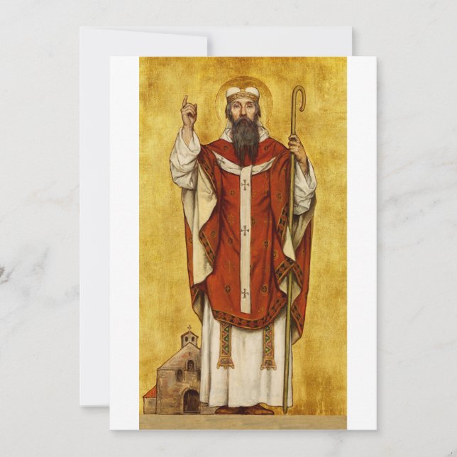 St. Boniface of Mainz - Patron of Educators Thank You Card (Front)