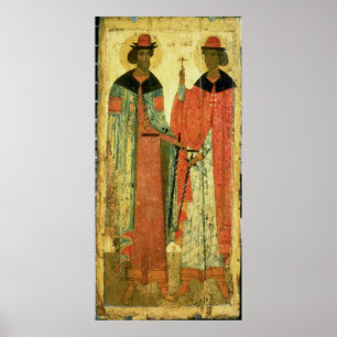 St. Boris and St. Gleb, Moscow Poster