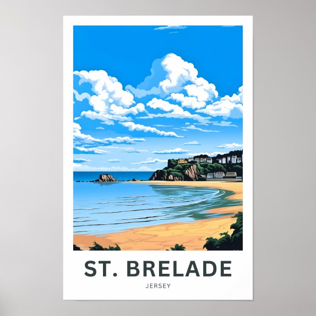 St. Brelade Jersey Travel Print (Front)