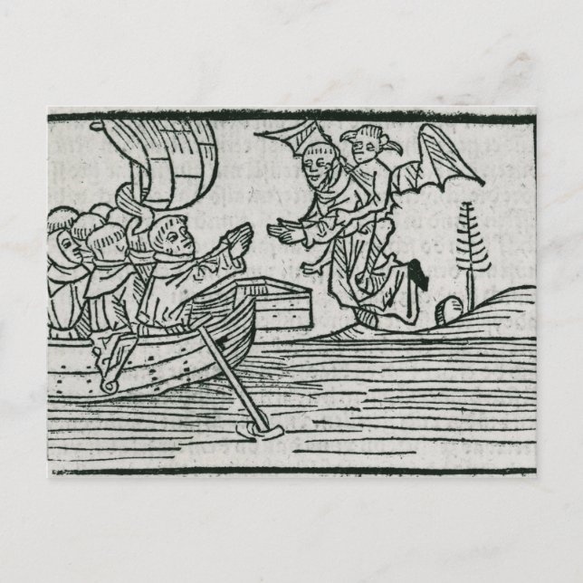St. Brendan and the demon Postcard (Front)