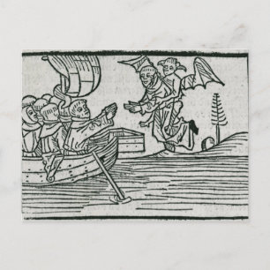 St. Brendan and the demon Postcard