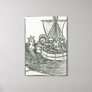 St. Brendan and the Siren Canvas Print