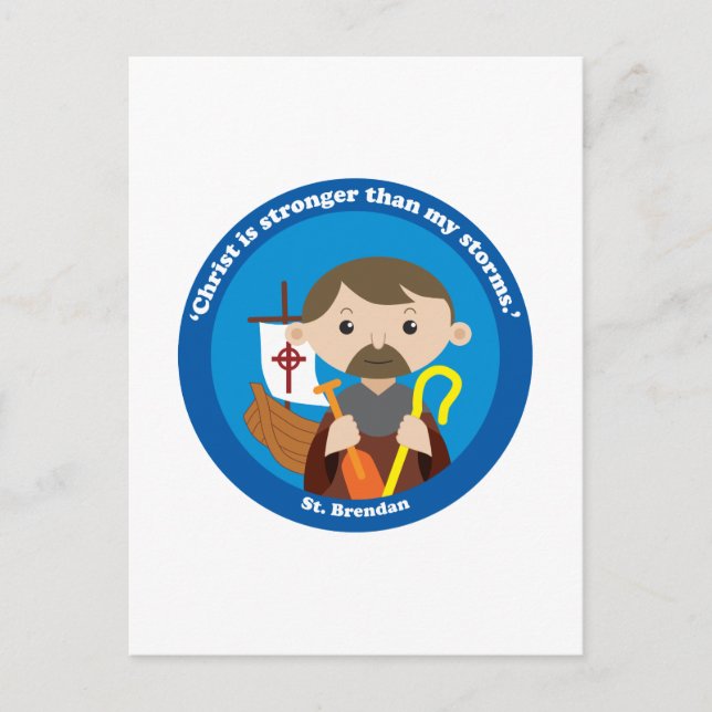 St. Brendan Postcard (Front)