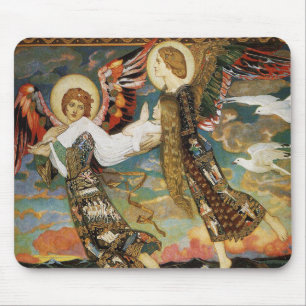 St. Bride Carried by the Angels by John Duncan Mouse Mat