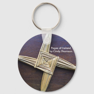 St. Brigid Cross Keychain