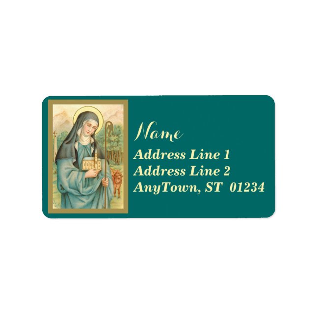 St. Brigid of Ireland (M 014) Label (Front)