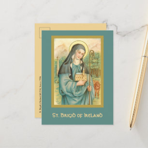 St. Brigid of Ireland (M 014) Postcard